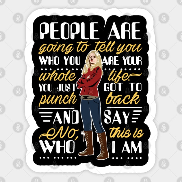 Emma Swan. OUAT. Sticker by KsuAnn